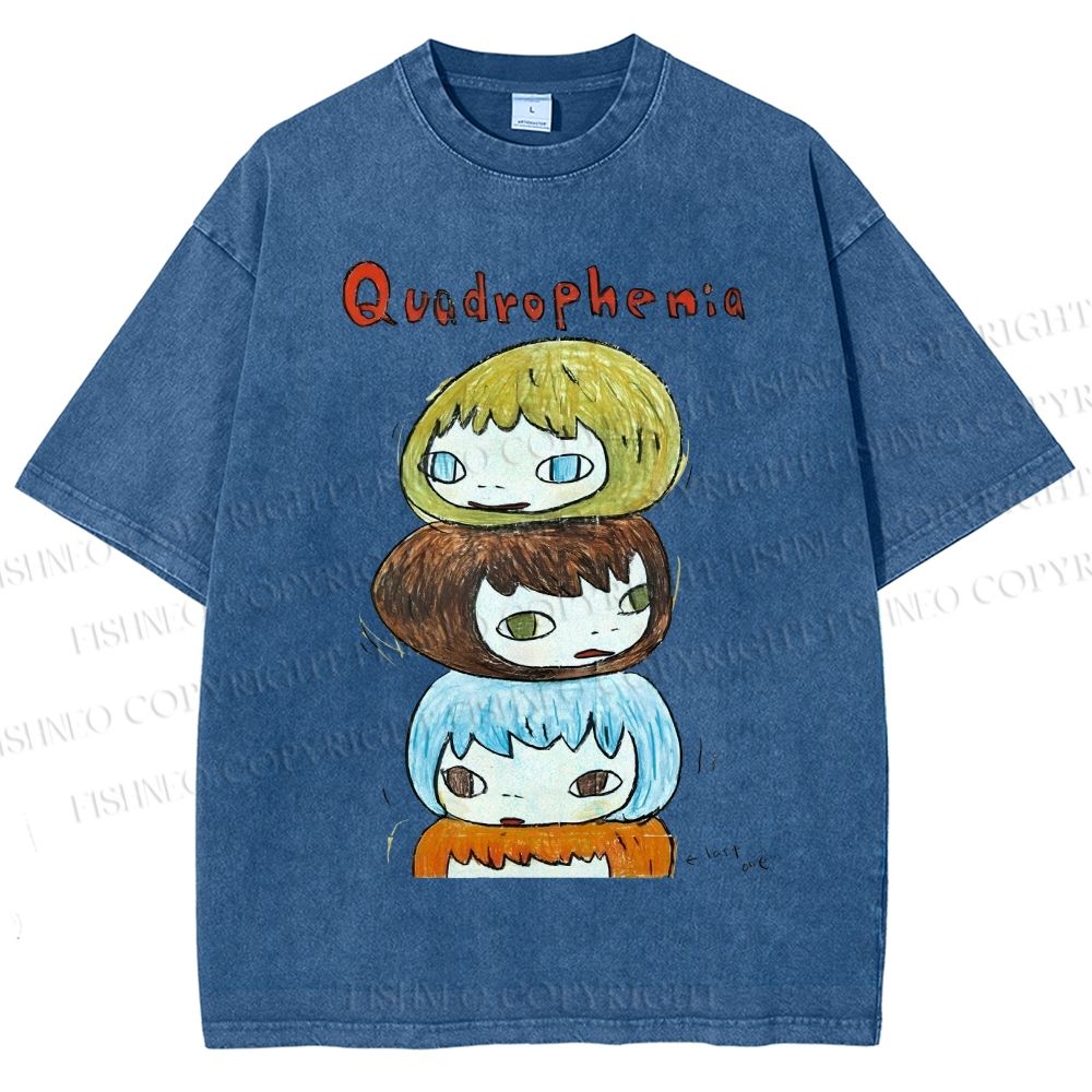 Unisex Quadrophenia Yoshitomo Nara Printed Washed Tee