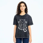 Cat Ghost Washed T-Shirt