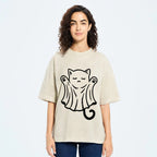 Cat Ghost Washed T-Shirt