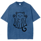Cat Ghost Washed T-Shirt