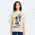Unisex Bauhaus Art Geometry Printed Washed Tee