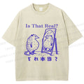 Unisex  Is That Real Funny Opossum In Mirror Printed Washed Tee