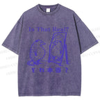 Unisex  Is That Real Funny Opossum In Mirror Printed Washed Tee