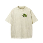 Unisex Frog Me No Problemo Narrator But It Was All Problemo Front And Back Printed Washed Tee