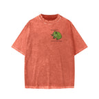 Unisex Frog Me No Problemo Narrator But It Was All Problemo Front And Back Printed Washed Tee