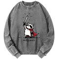 Unisex Huzzah Racoon Vintage Washed Sweatshirts