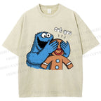 Unisex Got You Cookie Monster Printed Washed Tee
