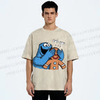 Unisex Got You Cookie Monster Printed Washed Tee