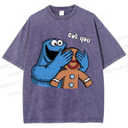 Unisex Got You Cookie Monster Printed Washed Tee