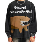 Unisex Become Ungovernable Vintage Washed Sweatshirts