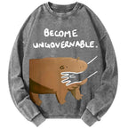 Unisex Become Ungovernable Vintage Washed Sweatshirts