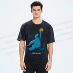 Unisex Just Do Eat Cookie Monster Printed Washed Tee