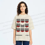 Unisex Bauhaus Art Eyes Printed Washed Tee