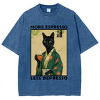 More Caffeine Less Sadness Washed T-Shirt