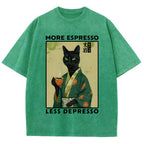 More Caffeine Less Sadness Washed T-Shirt