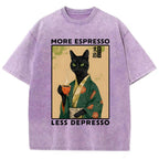 More Caffeine Less Sadness Washed T-Shirt