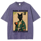 More Caffeine Less Sadness Washed T-Shirt