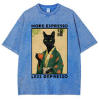 More Caffeine Less Sadness Washed T-Shirt