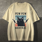 Pew Pew Madafakas Cat Japanese Style Classic Tee