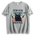 Pew Pew Madafakas Cat Japanese Style Classic Tee