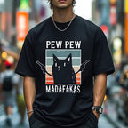 Pew Pew Madafakas Cat Japanese Style Classic Tee
