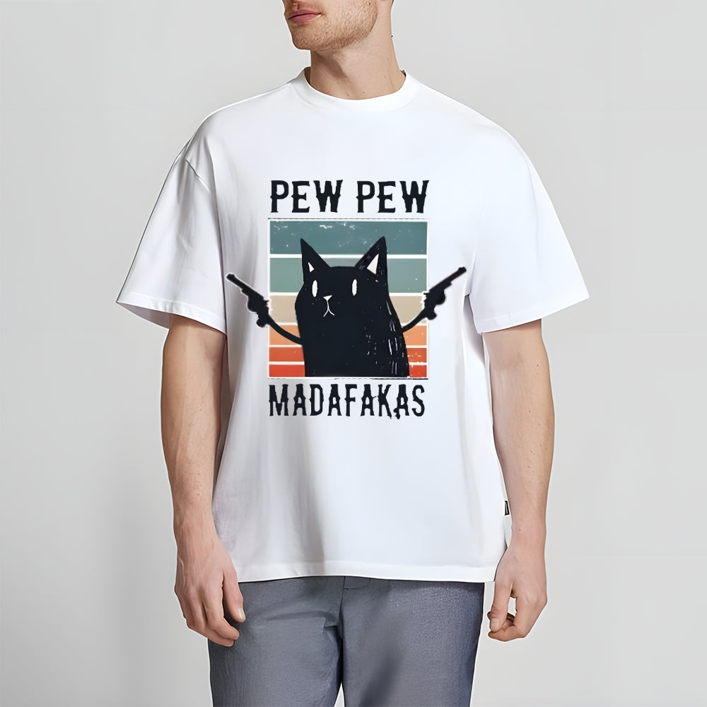 Pew Pew Madafakas Cat Japanese Style Classic Tee