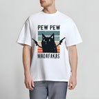 Pew Pew Madafakas Cat Japanese Style Classic Tee