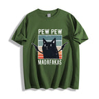 Pew Pew Madafakas Cat Japanese Style Classic Tee
