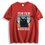 Pew Pew Madafakas Cat Japanese Style Classic Tee