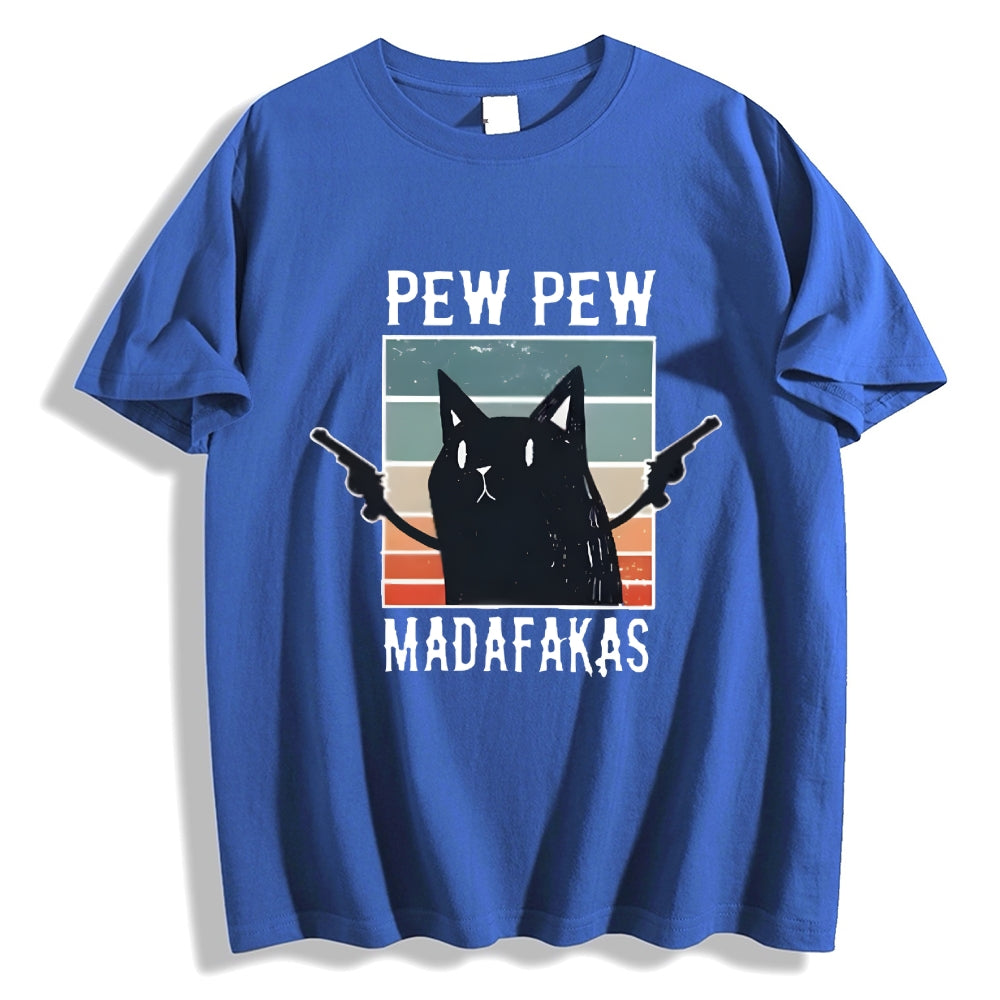 Pew Pew Madafakas Cat Japanese Style Classic Tee