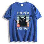 Pew Pew Madafakas Cat Japanese Style Classic Tee