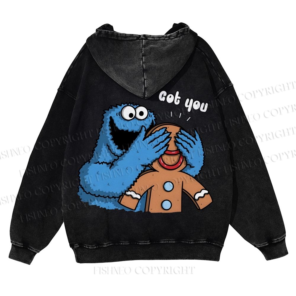 Casual Got You Cookie Monster Washed Hoodie