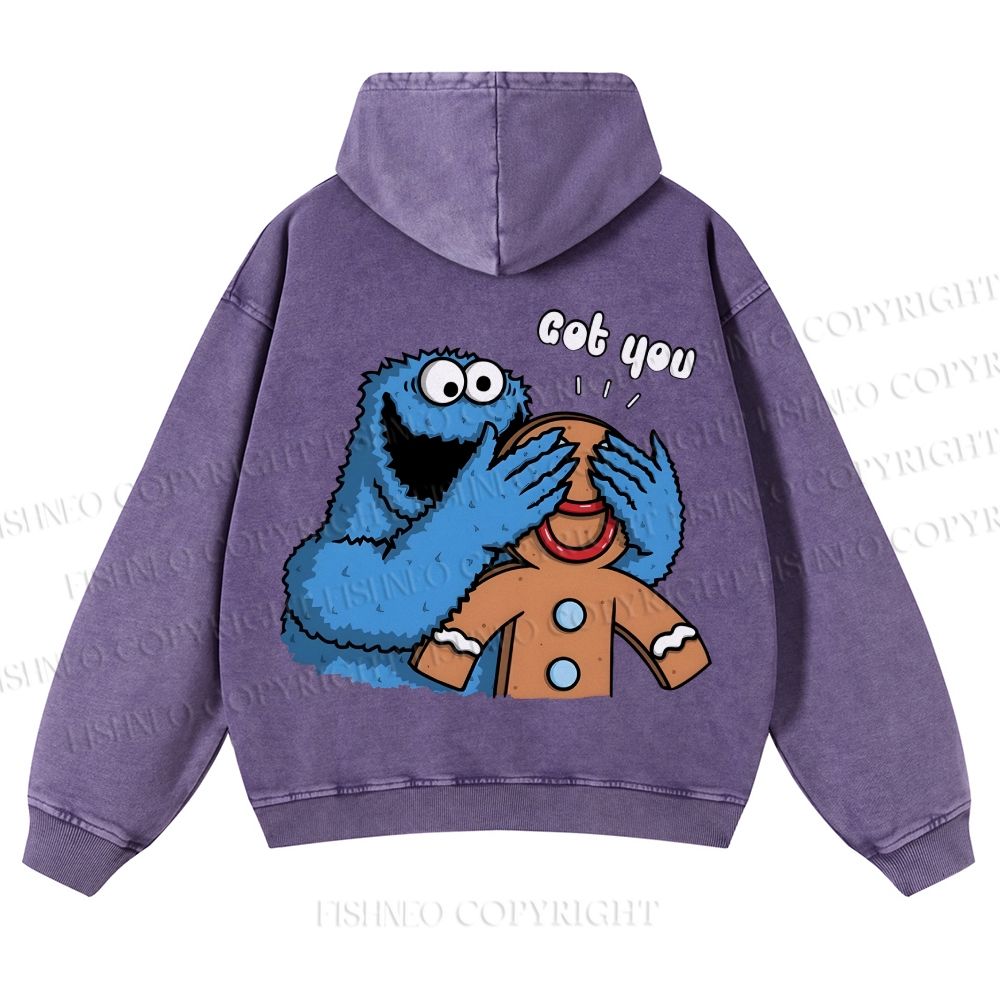 Casual Got You Cookie Monster Washed Hoodie