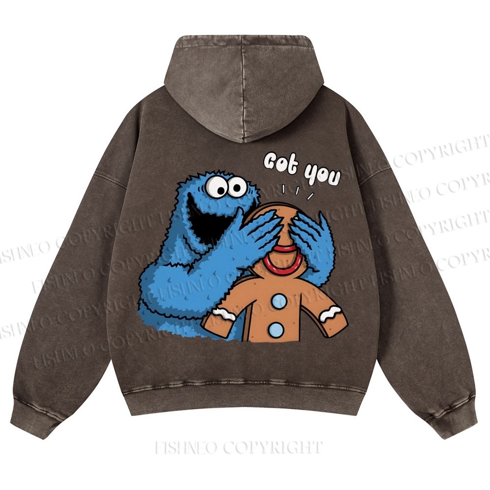 Casual Got You Cookie Monster Washed Hoodie