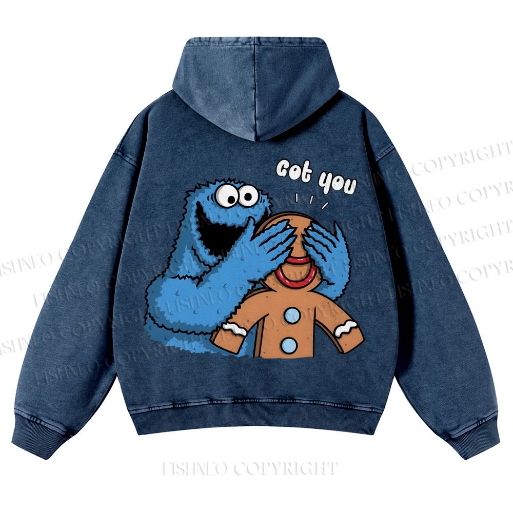 Casual Got You Cookie Monster Washed Hoodie