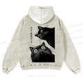 Casual Cat is Watching Today Washed Hoodie