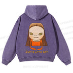 Casual Japanese Art Yoshitomo Nara Just A Little Bit Washed Hoodie