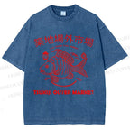Unisex Tsukiji Fish Market Printed Washed Tee