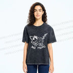 Unisex Screaming Opossum No More Printed Washed Tee