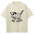 Unisex Screaming Opossum No More Printed Washed Tee