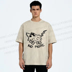 Unisex Screaming Opossum No More Printed Washed Tee