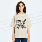 Unisex Screaming Opossum No More Printed Washed Tee