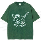 Unisex Screaming Opossum No More Printed Washed Tee