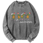 Unisex Grinch thats it im not going Vintage Washed Sweatshirts