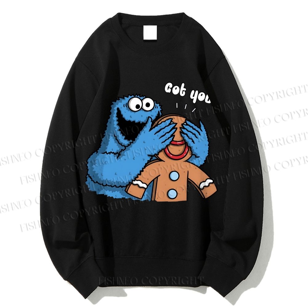 Unisex Got You Cookie Monster Printed Sweatshirt