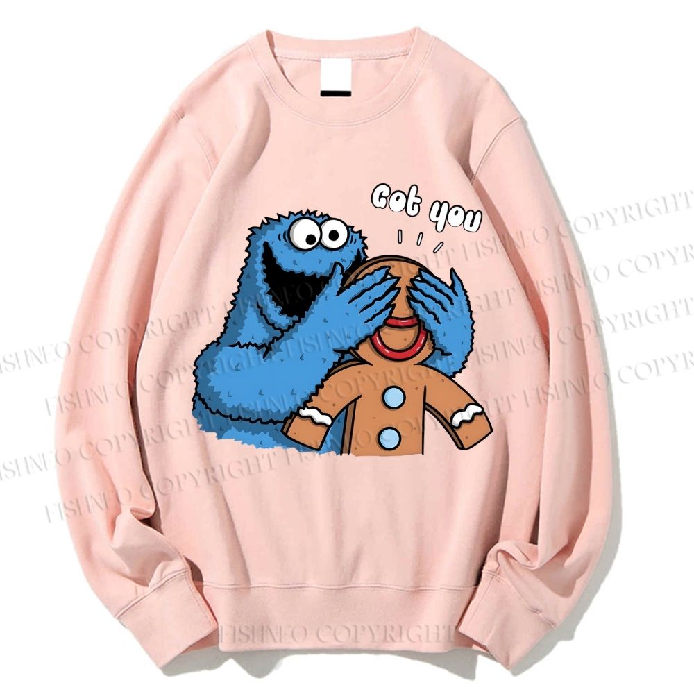 Unisex Got You Cookie Monster Printed Sweatshirt