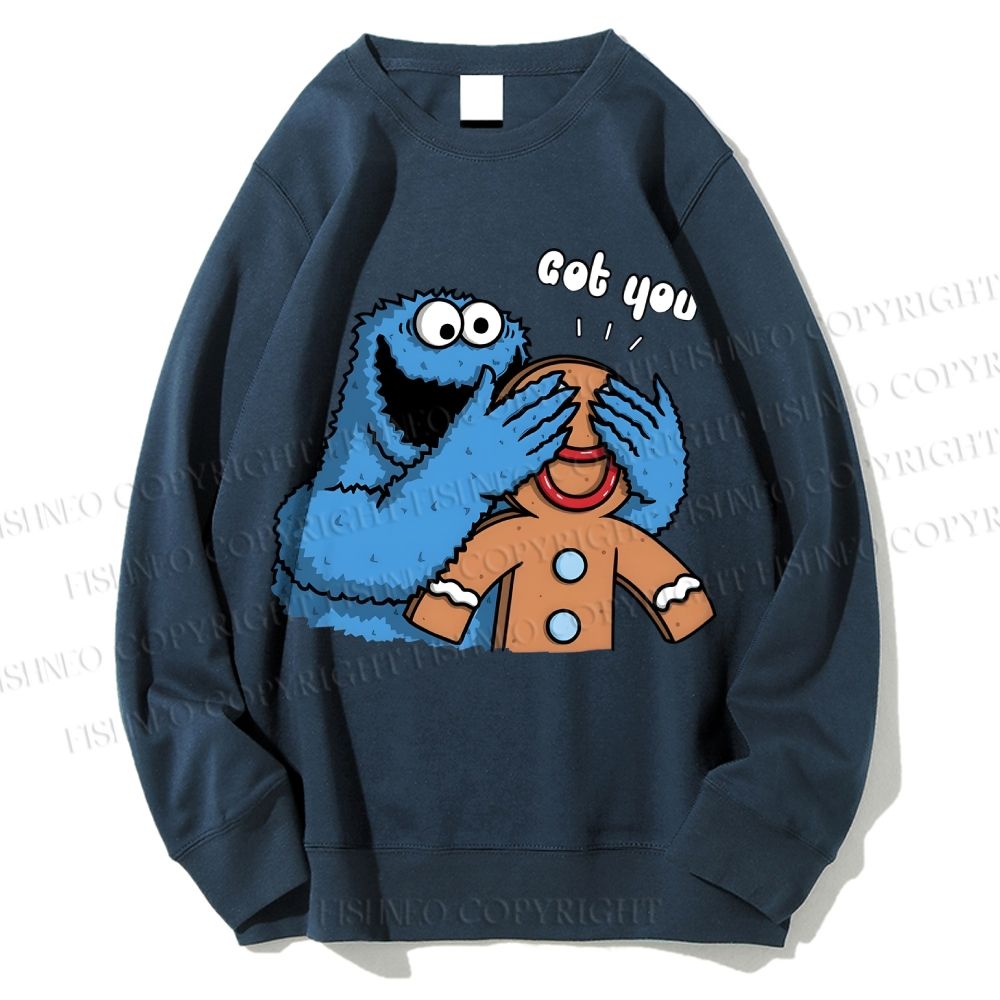 Unisex Got You Cookie Monster Printed Sweatshirt