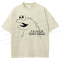 Unisex Sesame Cookie Monster Printed Washed Tee