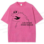 Unisex Sesame Cookie Monster Printed Washed Tee