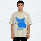 Unisex I Never Got a Chance To Be Good Wolf Printed Washed Tee